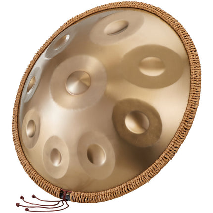 Handpan Drum, 22-Inch 9-Note D Minor, Steel, Mallets