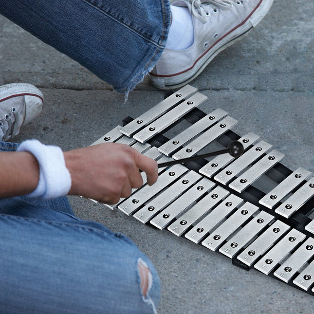 Hand percussion glockenspiel xylophone with mallets carrying bag 30 notes