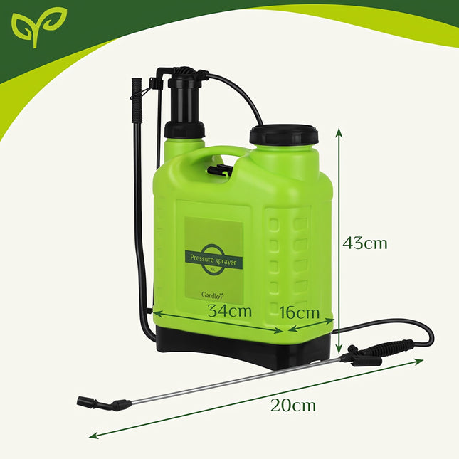 Hand pressure sprayer 16L Gardlov 25569