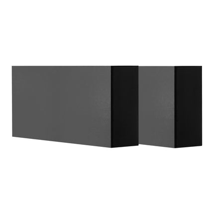 Handrail Connectors 2-Pack, Flat Extension, Matte Black
