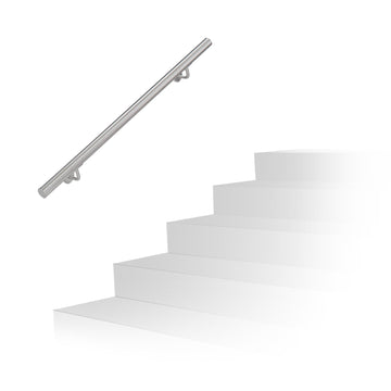 Handrail in stainless steel