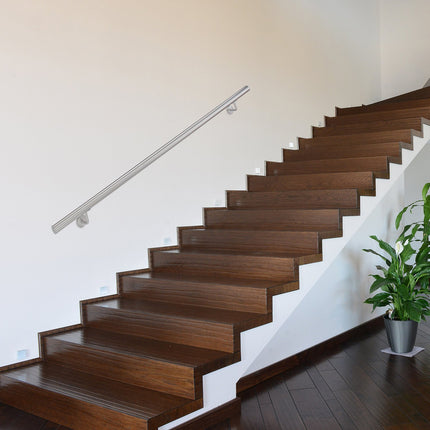 Handrail in stainless steel