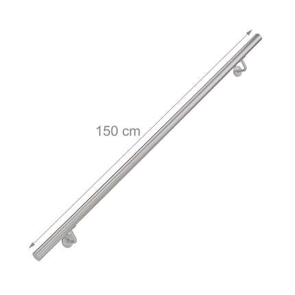 Handrail in stainless steel