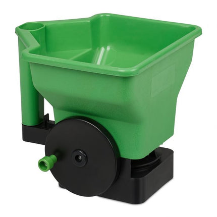 Hand spreader for fertilizer and seed