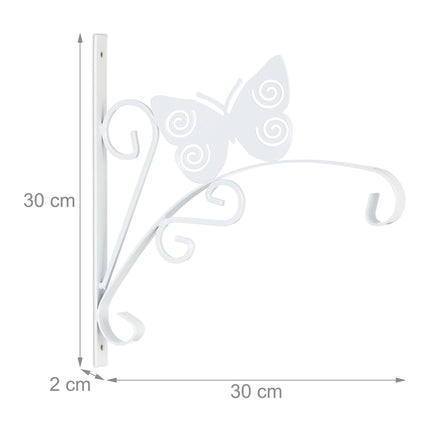 Hanging Basket Bracket with Butterfly