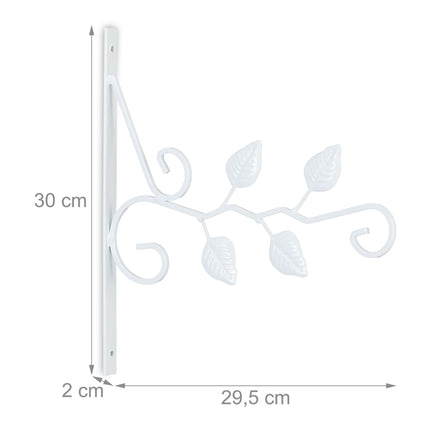Hanging Basket Bracket with Leaves