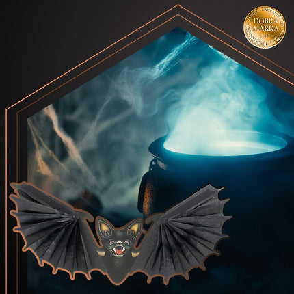 Hanging Bat Halloween Decoration, 60cm, Black