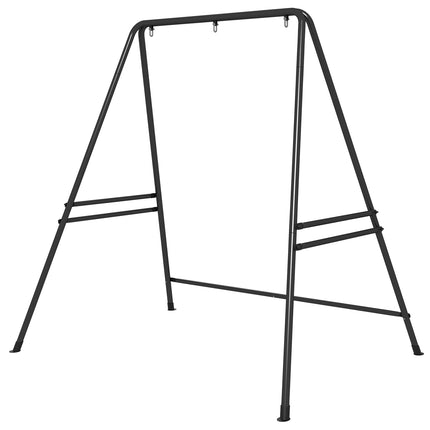 Hangstoelframe Hangstoelframe Van Staal Standaard Voor Hangstoel Max. 150 Kg Draagvermogen Voor Binnen Buiten Zwart 178 X 143 X 180 Cm
