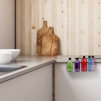 Hanging Door Organisers, 4 Slots, Transparent Baskets