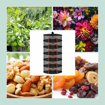 Hanging Foldable Drying Net for Herbs, Fruit, Clothes