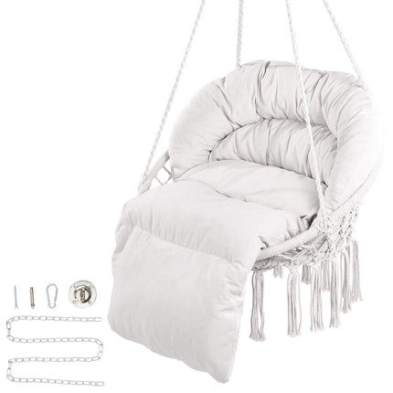 Hanging Hammock Swing Chair, 330 lb Capacity, Cushion