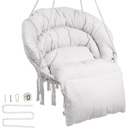 Hanging Hammock Swing Chair, 330 lb Capacity, Cushion