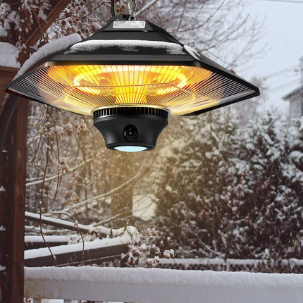 Hanging Infrared Ceiling Heater 2000W, Remote, IP34