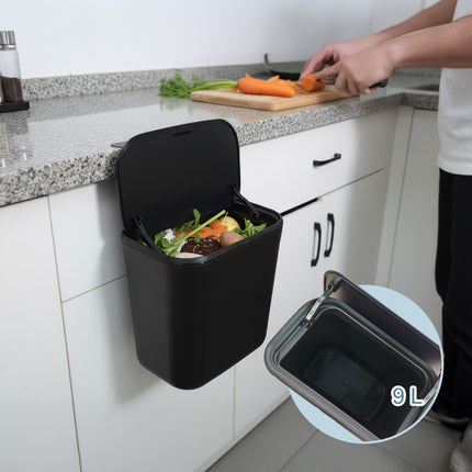 Hanging Kitchen Bin 9L – Compact Waste Disposal