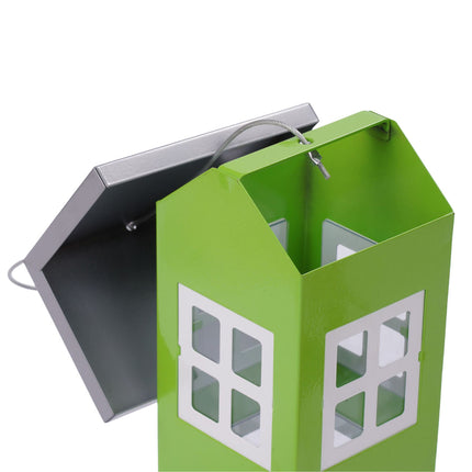 Hanging Metal Birdhouse with Removable Roof