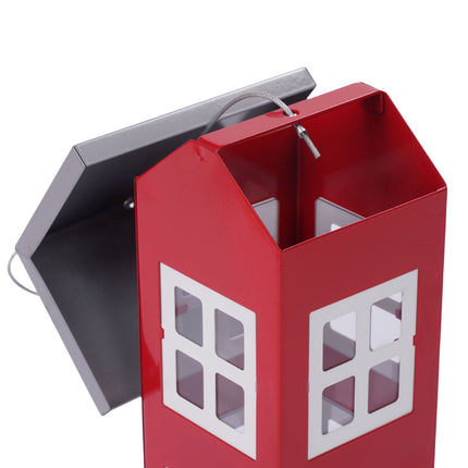 Hanging Metal Birdhouse with Removable Roof