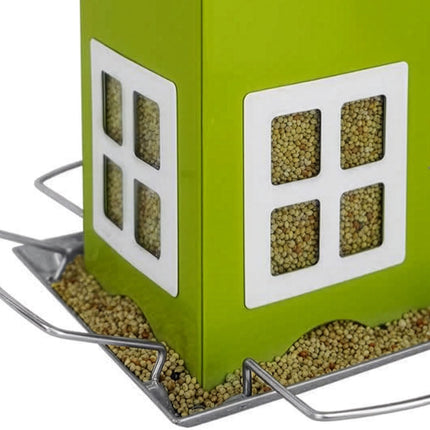 Hanging Metal Birdhouse with Removable Roof