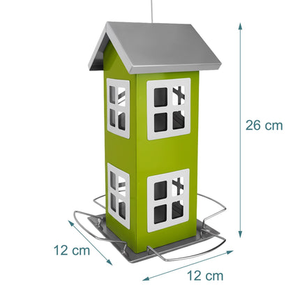 Hanging Metal Birdhouse with Removable Roof