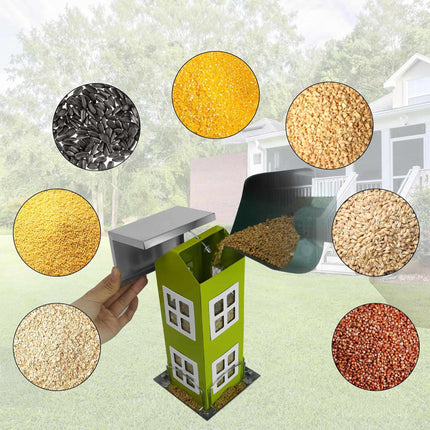 Hanging Metal Birdhouse with Removable Roof
