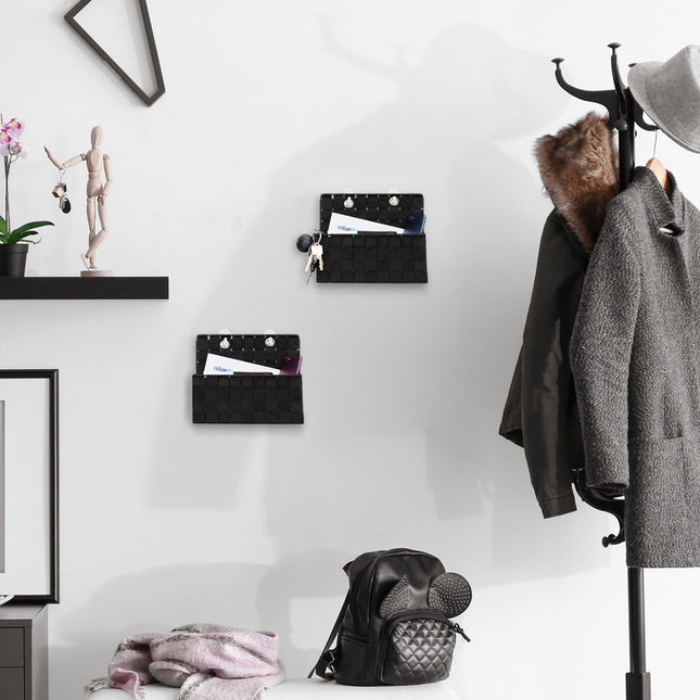 Hanging Wall Storage Baskets – Set of 2, Space-Saving