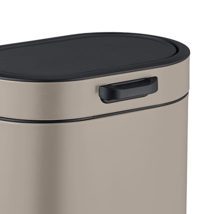 Hanging Waste Bin 5L with Push-Up Lid for Kitchen/Bathroom