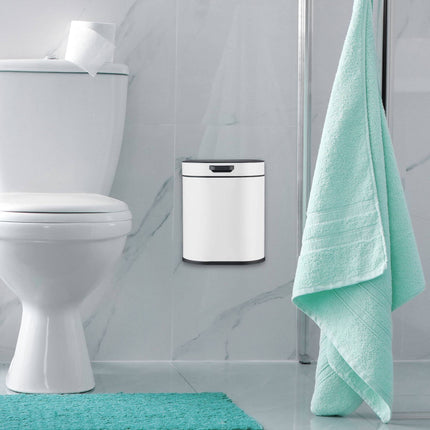 Hanging Waste Bin 5L with Push-Up Lid for Kitchen/Bathroom