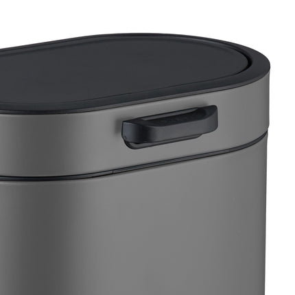 Hanging Waste Bin 5L with Push-Up Lid for Kitchen/Bathroom