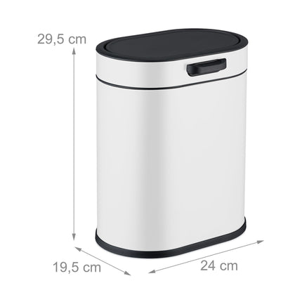 Hanging Waste Bin 5L with Push-Up Lid for Kitchen/Bathroom