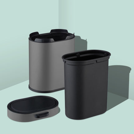 Hanging Waste Bin 5L with Push-Up Lid for Kitchen/Bathroom