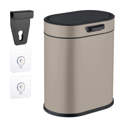 Hanging Waste Bin 5L with Push-Up Lid for Kitchen/Bathroom