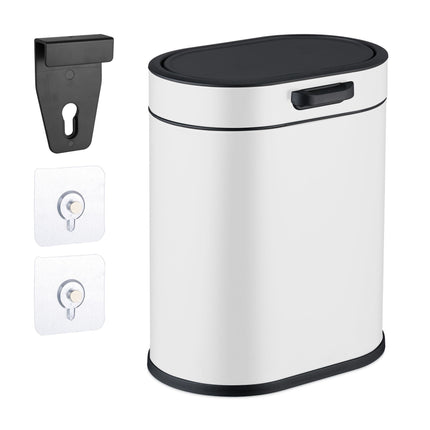 Hanging Waste Bin 5L with Push-Up Lid for Kitchen/Bathroom