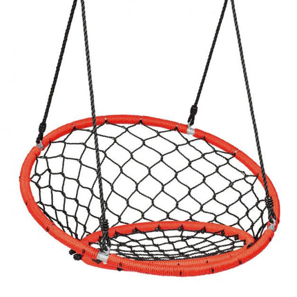 Hanging Web Swing Chair, Adjustable Ropes, 330 Lb, Orange