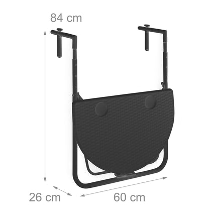 Hanging balcony table BASTIAN
