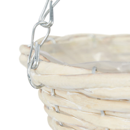 Hanging basket in rattan, set of 3