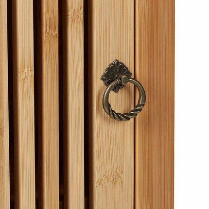 Hanging bathroom cabinet in bamboo