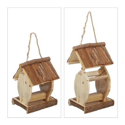 Hanging bird feeder