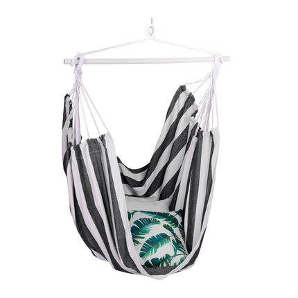 Hanging chair with stripes