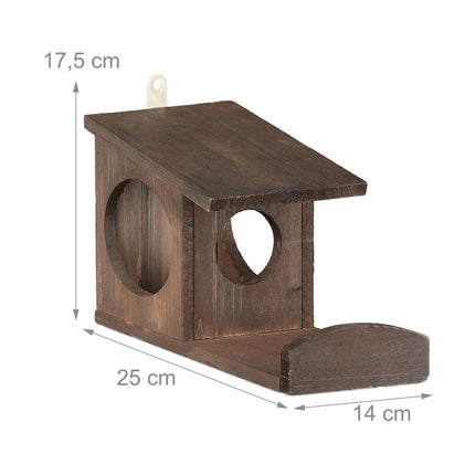 Hanging feeder for squirrels