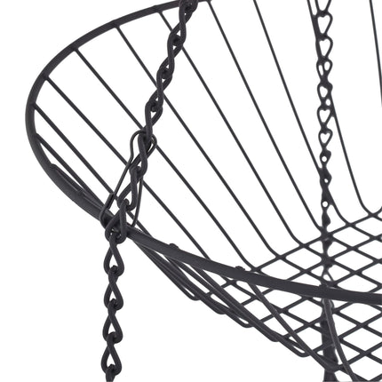 Hanging fruit basket in black