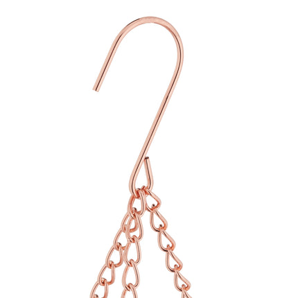 Hanging fruit basket in copper