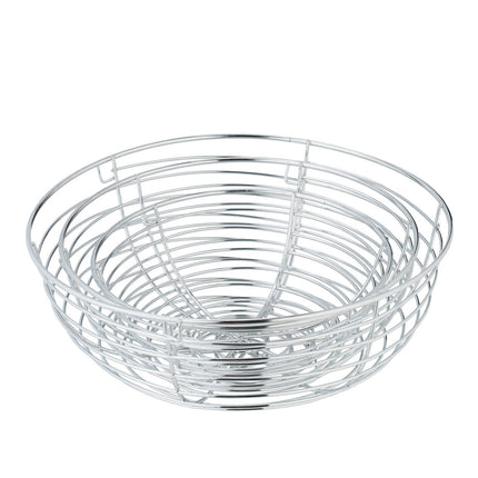 Hanging fruit basket in silver