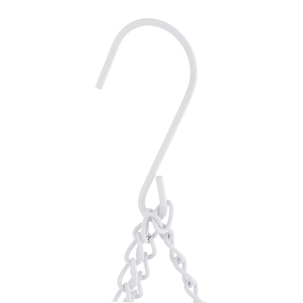 Hanging fruit basket in white