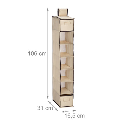 Hanging shelf Wardrobe 7 compartments