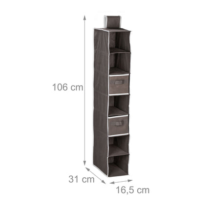 Hanging shelf Wardrobe 7 compartments