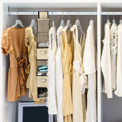 Hanging shelf for wardrobe