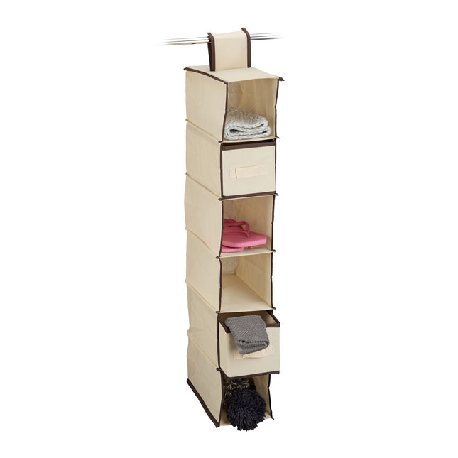 Hanging shelf for wardrobe