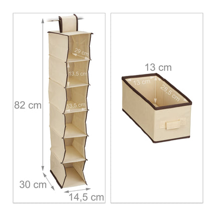 Hanging shelf for wardrobe