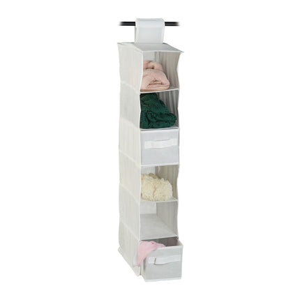 Hanging shelf for wardrobe