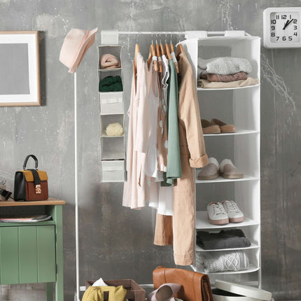 Hanging shelf for wardrobe