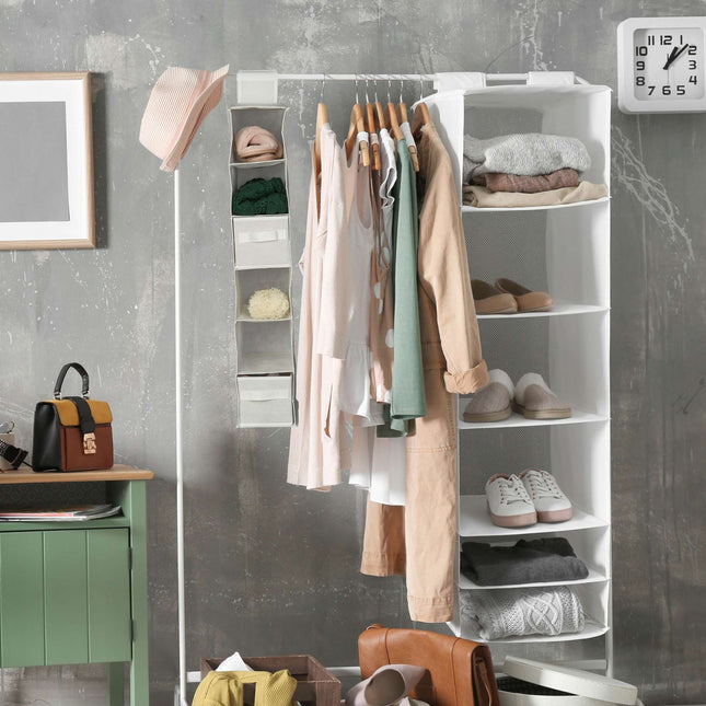 Hanging shelf for wardrobe